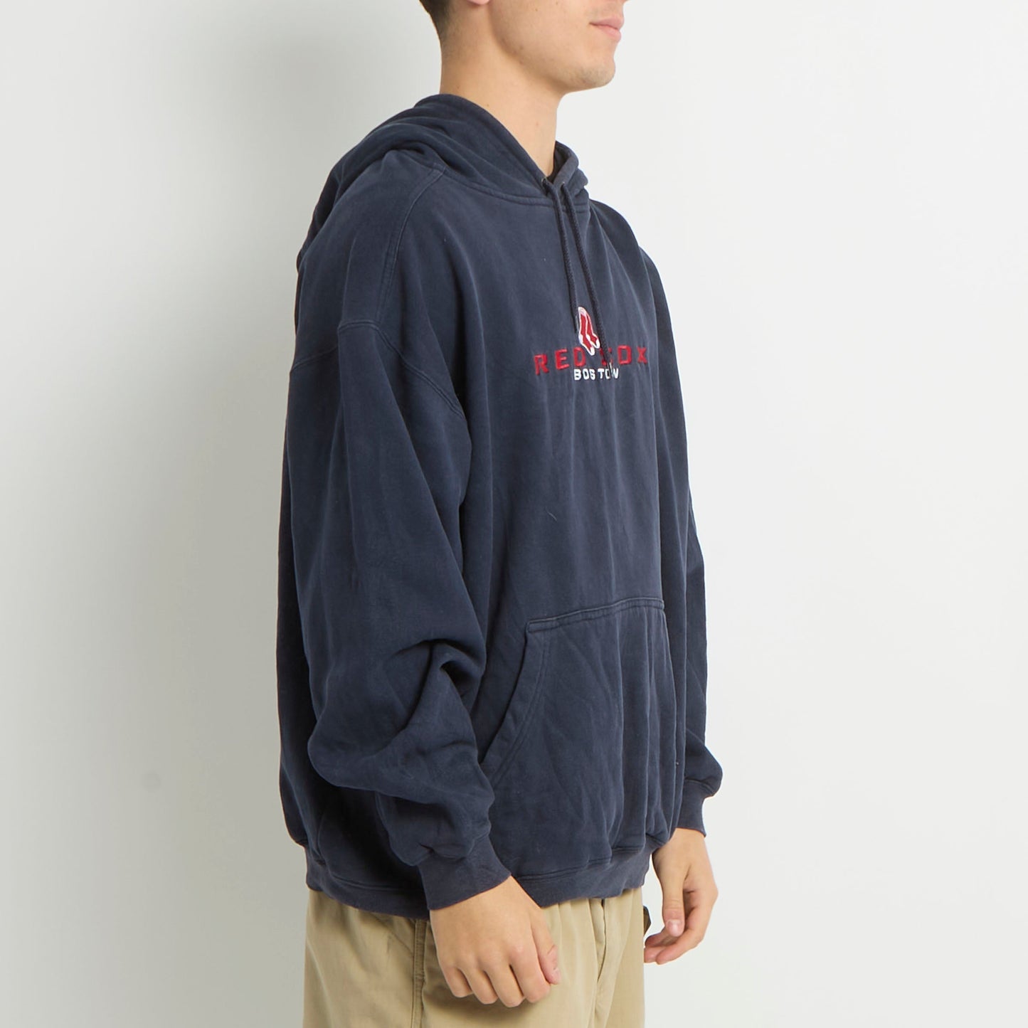 Lee Embroided Spellout Hoodie - L