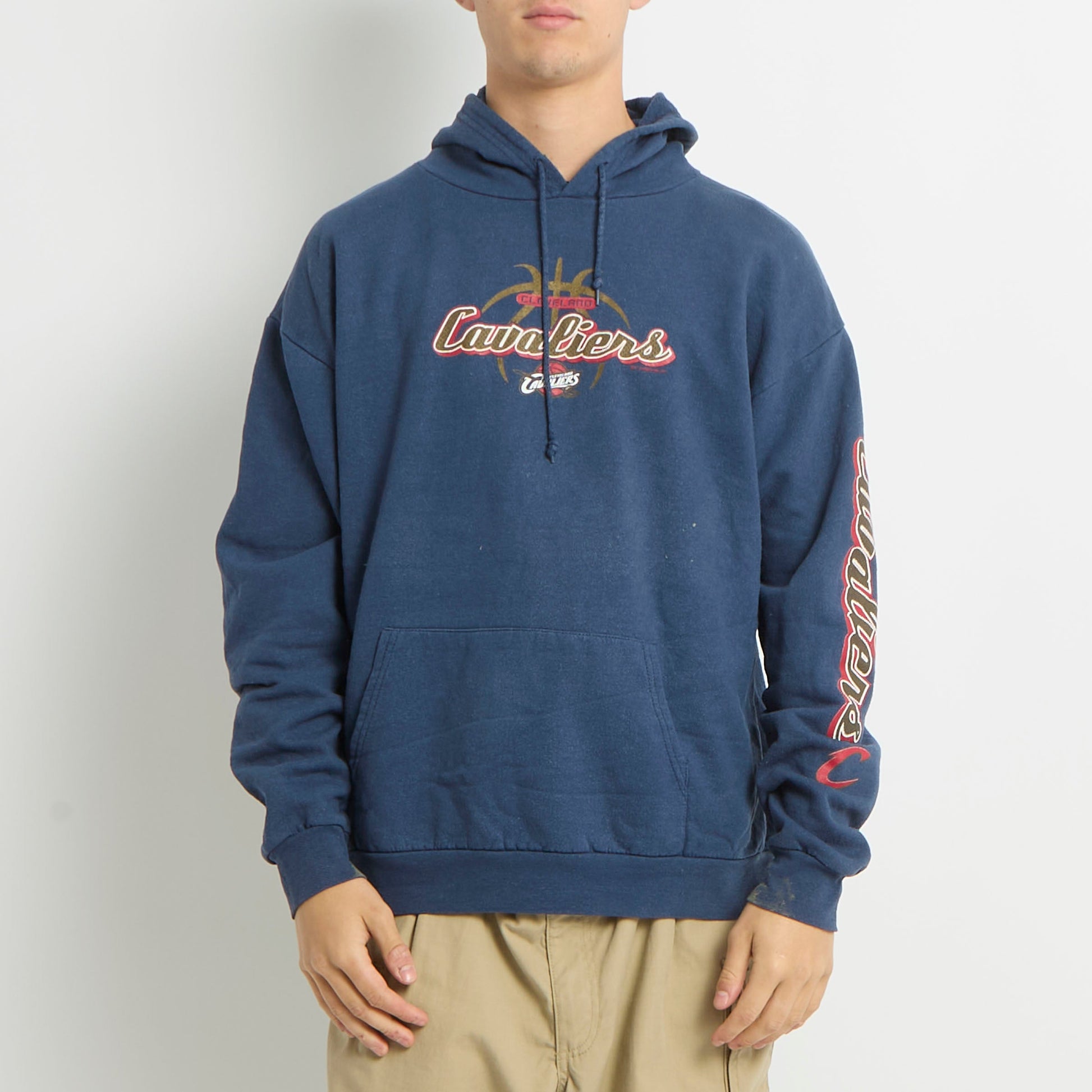 NBA Logo Print Hoodie - L