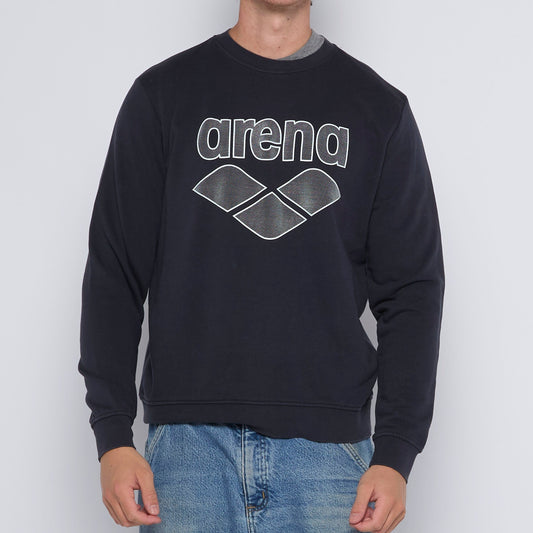 Arena Logo Print Crewneck - L