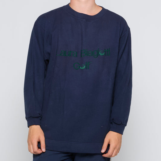 Laura Biagiotti Golf Spellout Crewneck - L