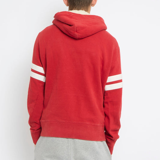 Graphic Print Hoodie - L