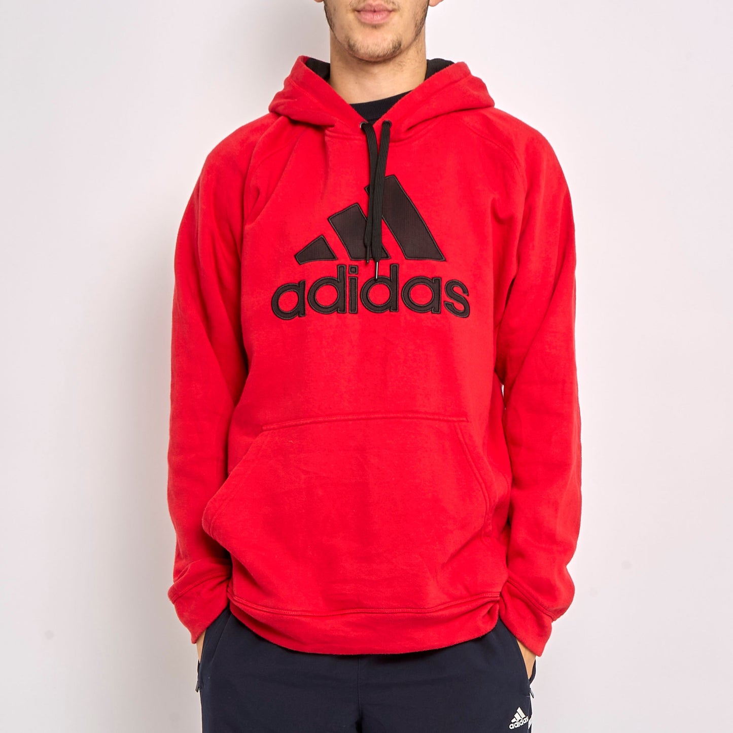 Adidas Embroided Logo Hoodie - L