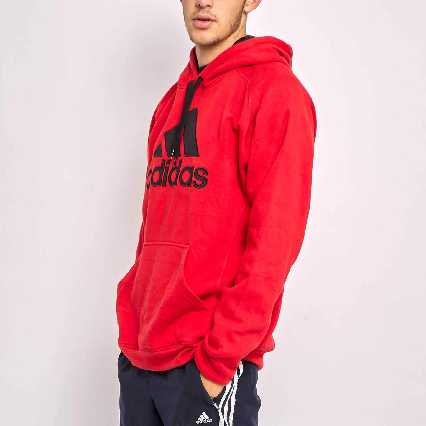 Adidas Embroided Logo Hoodie - L