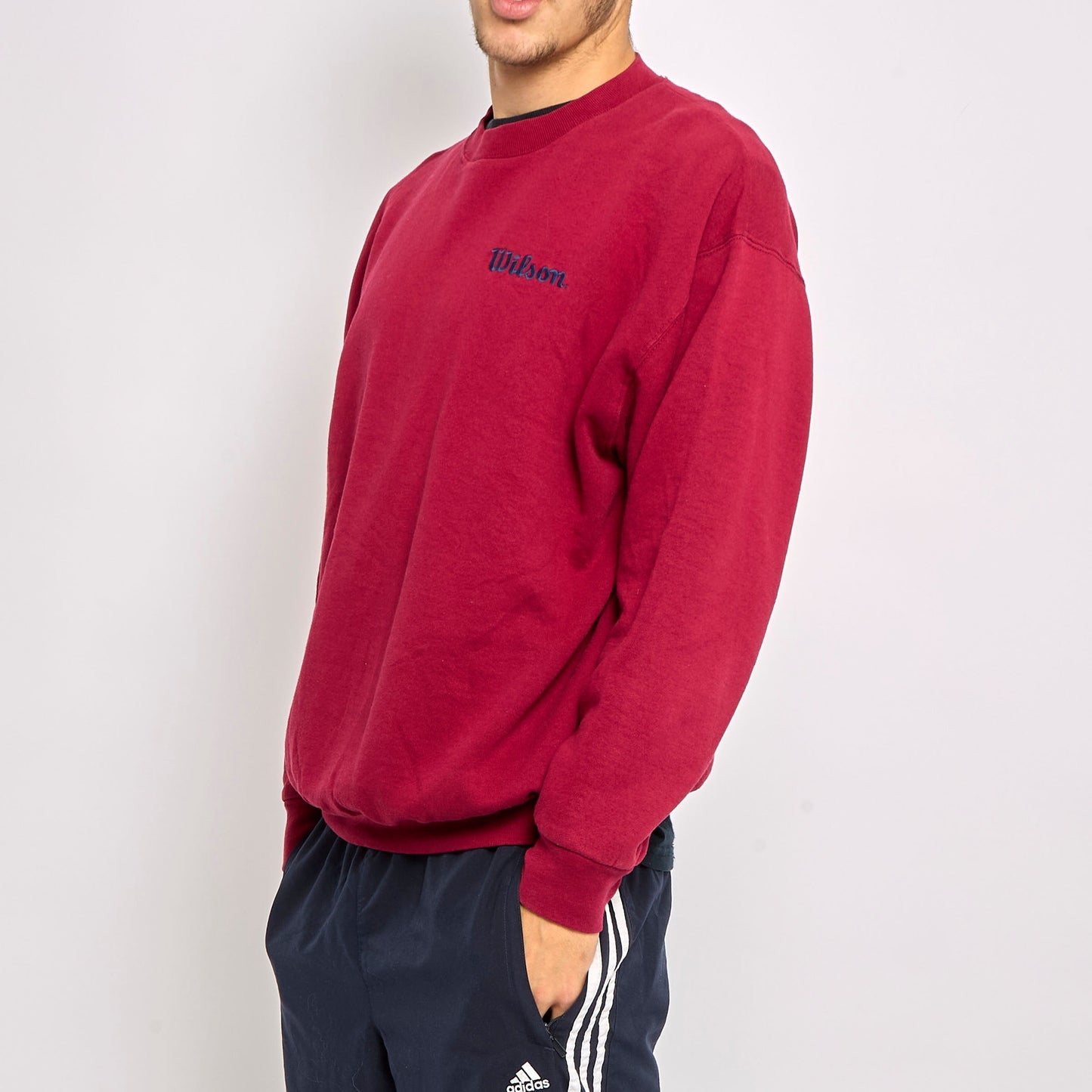 Wilson Logo Crewneck Sweater - L