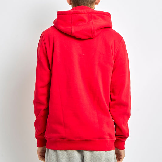 Coca Cola Embroided Spellout Hoodie - L