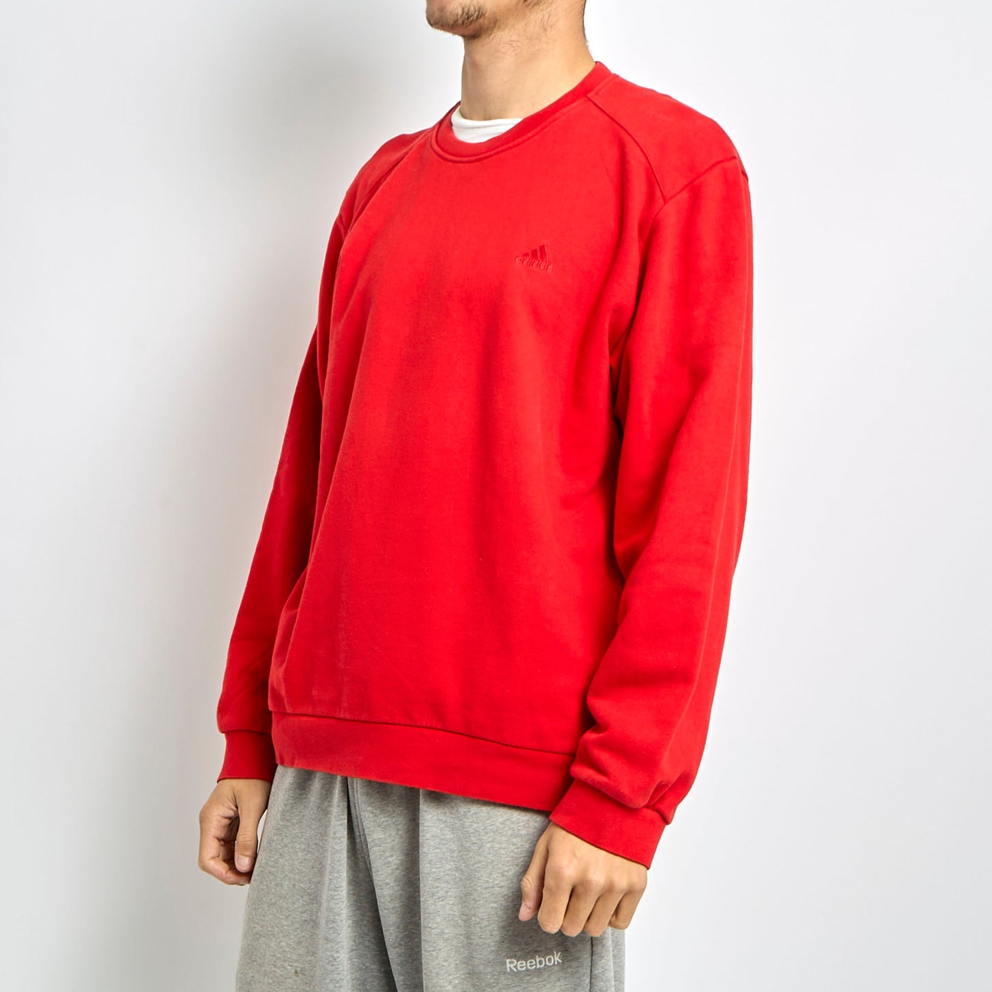 Adidas Logo Crewneck Sweater - L