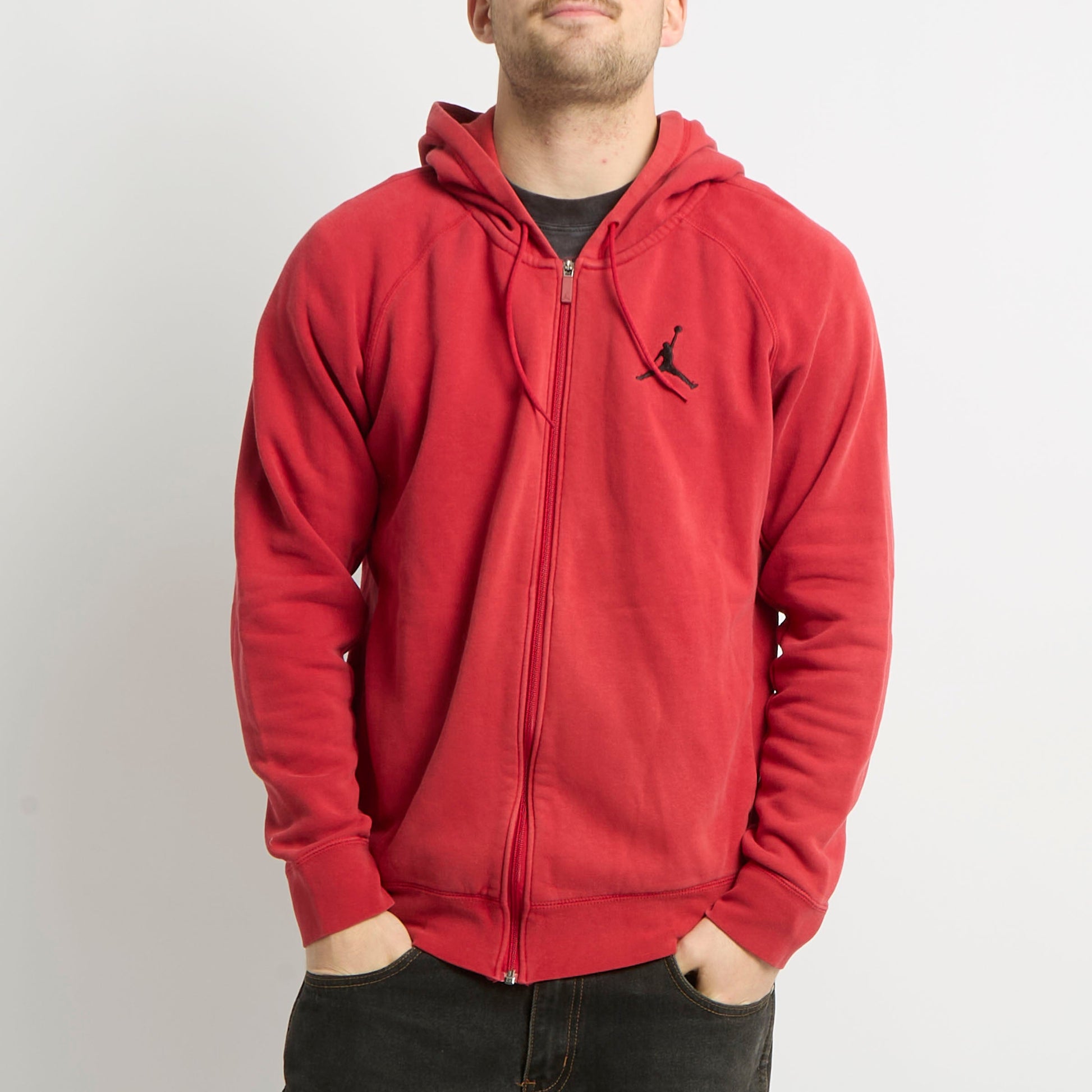 Jordan Logo Full Zip Hoodie - L