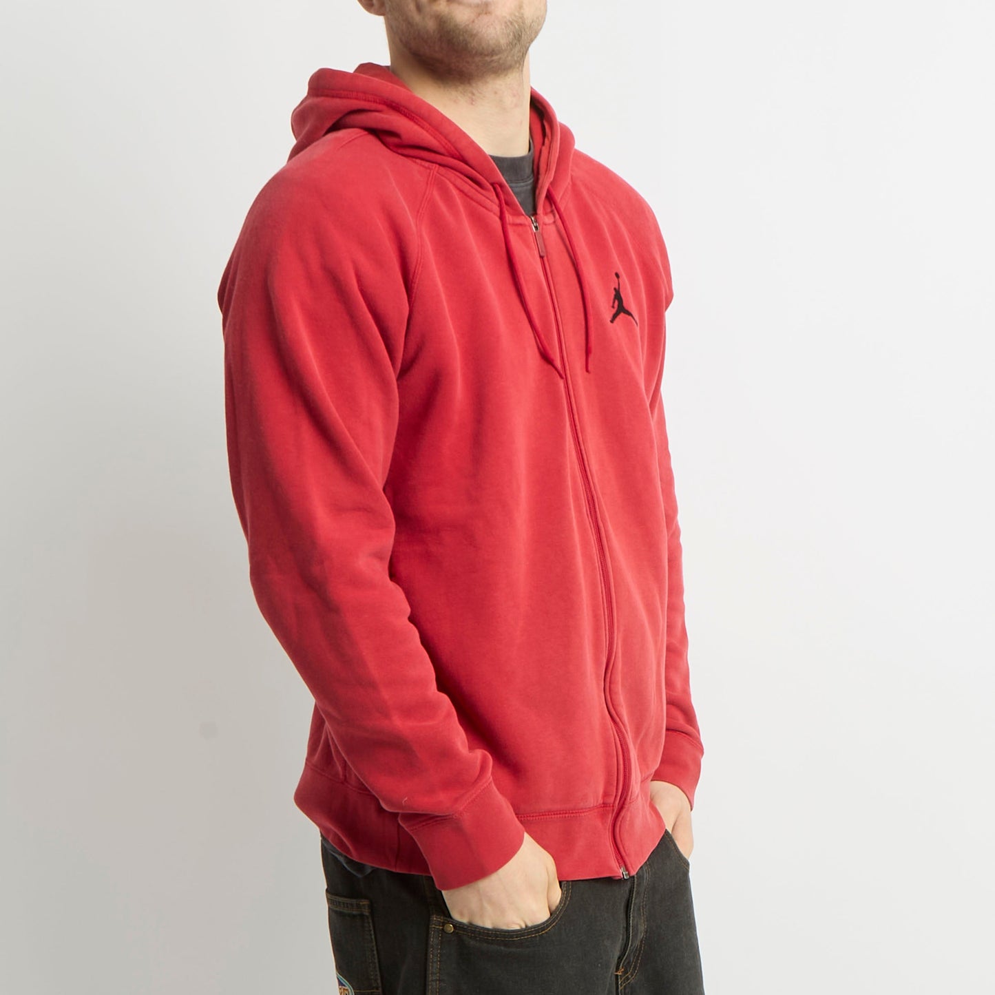 Jordan Logo Full Zip Hoodie - L