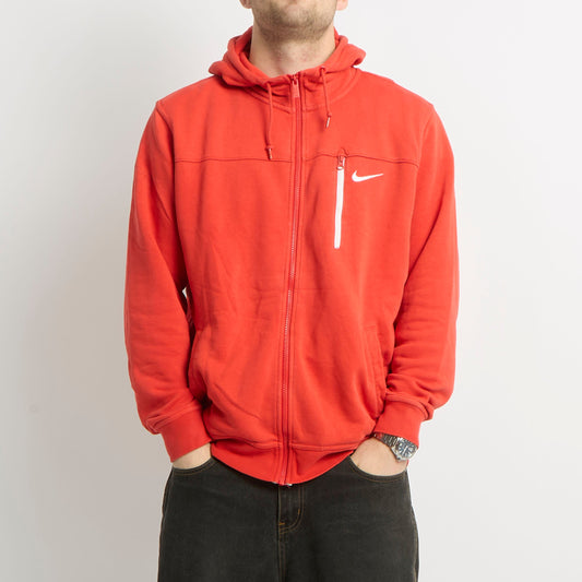 Nike Logo Zip Up Hoodie - L