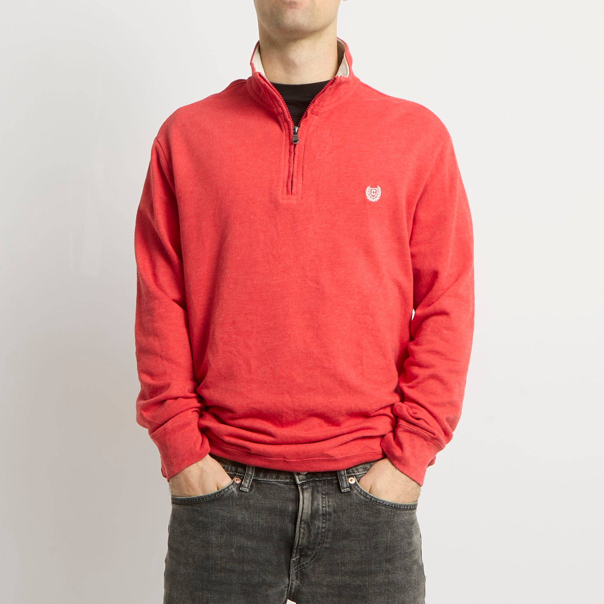 Chaps 1/4 Zip Sweater - L