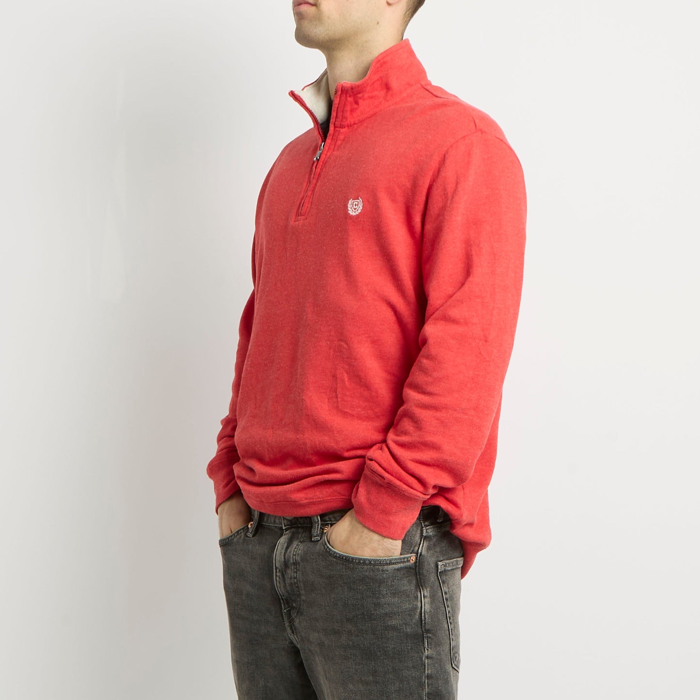 Chaps 1/4 Zip Sweater - L