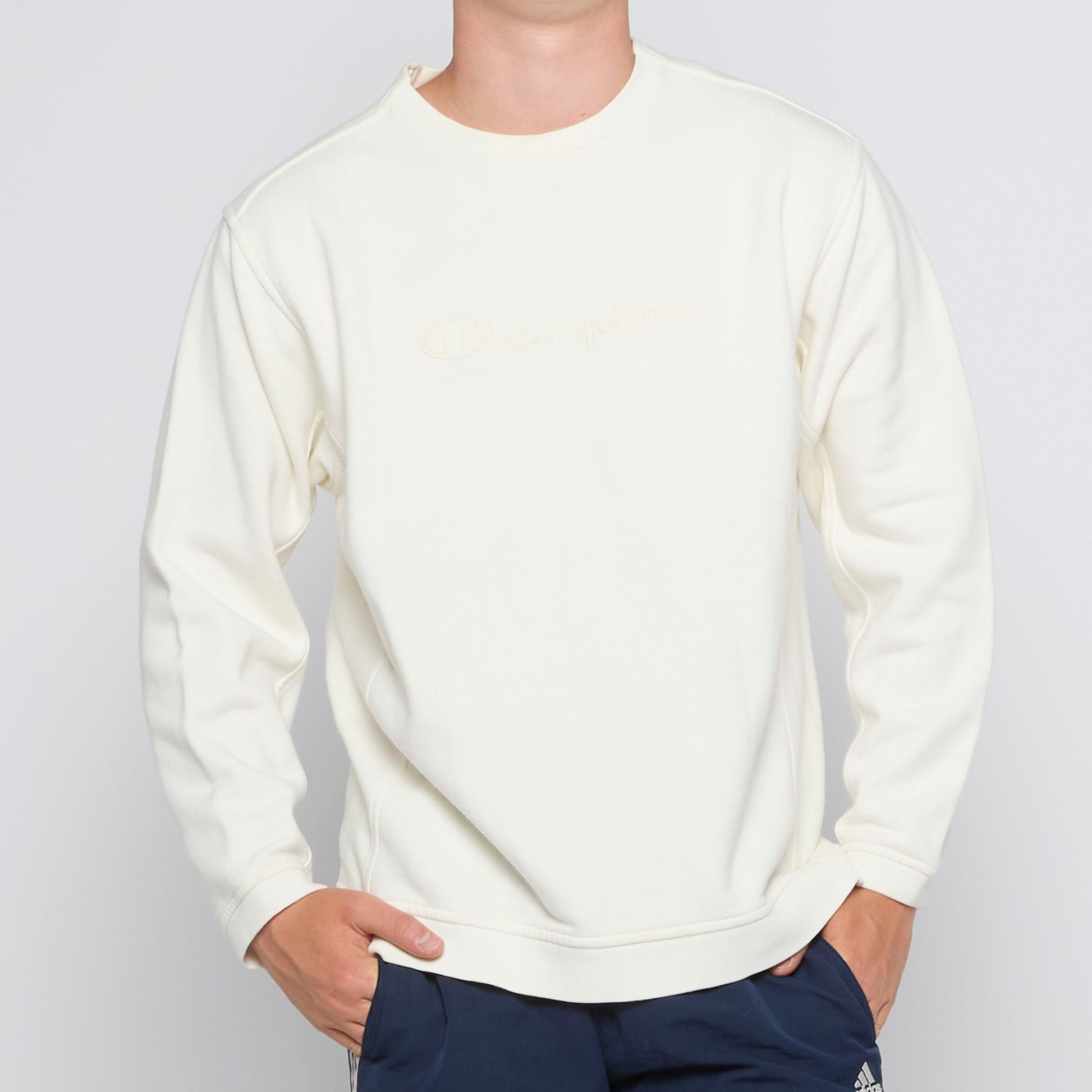 Champion Spellout Crewneck - L