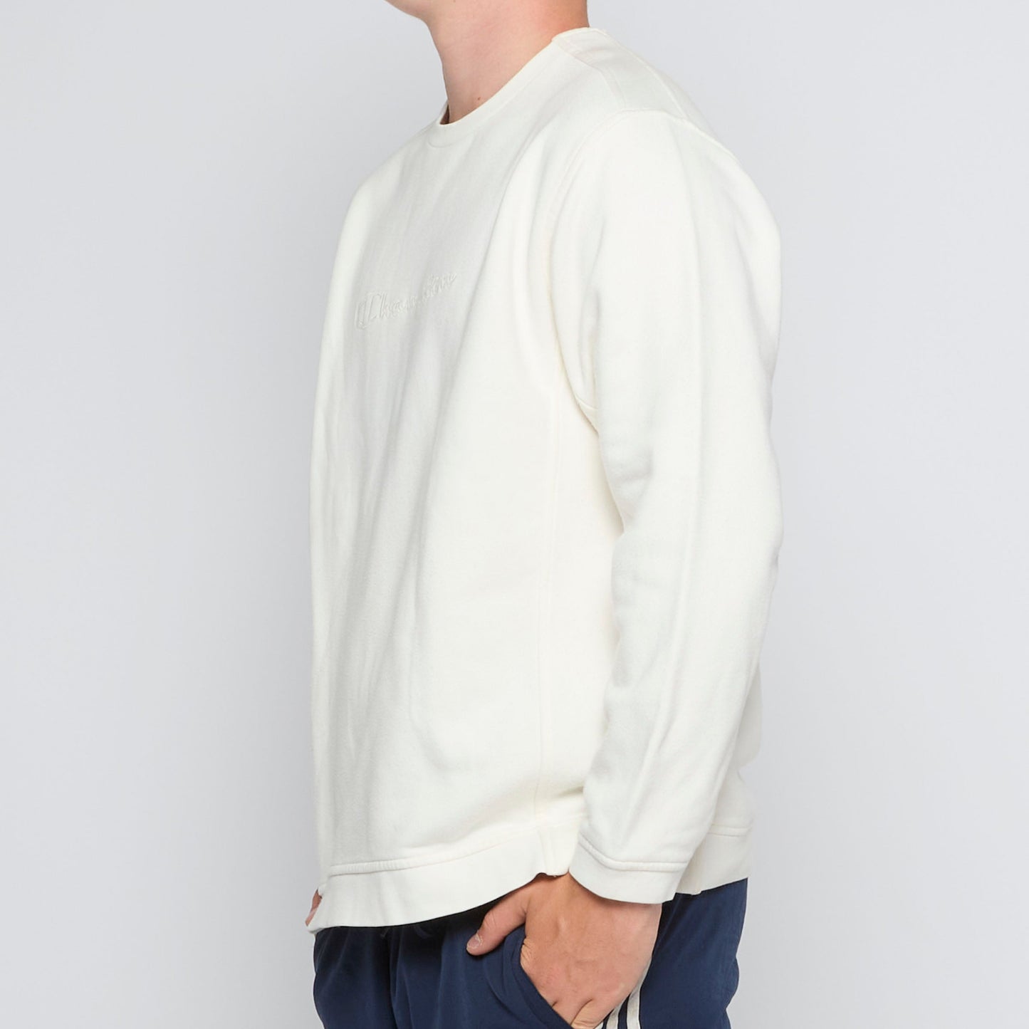 Champion Spellout Crewneck - L