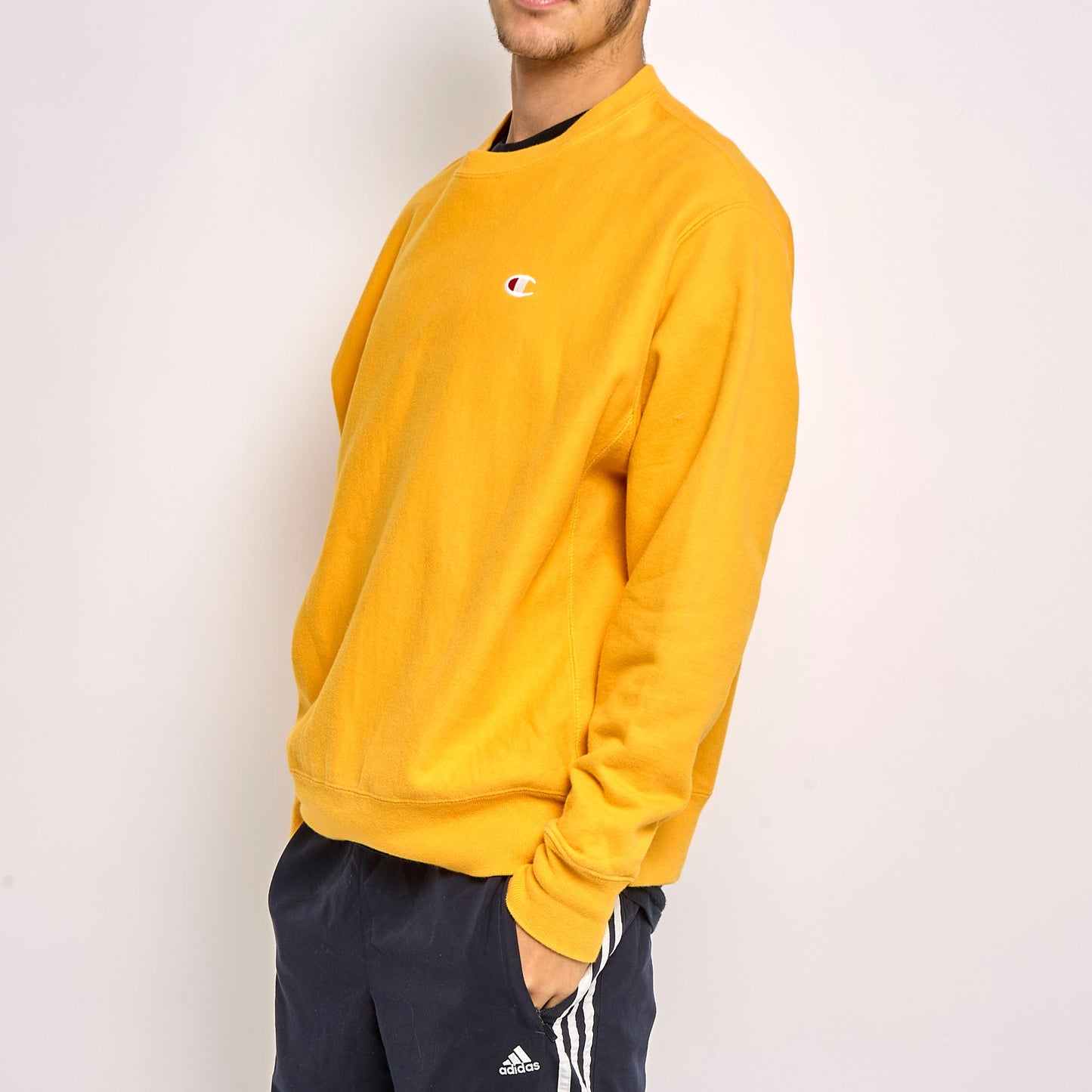 Champion Logo Crewneck Sweater - L