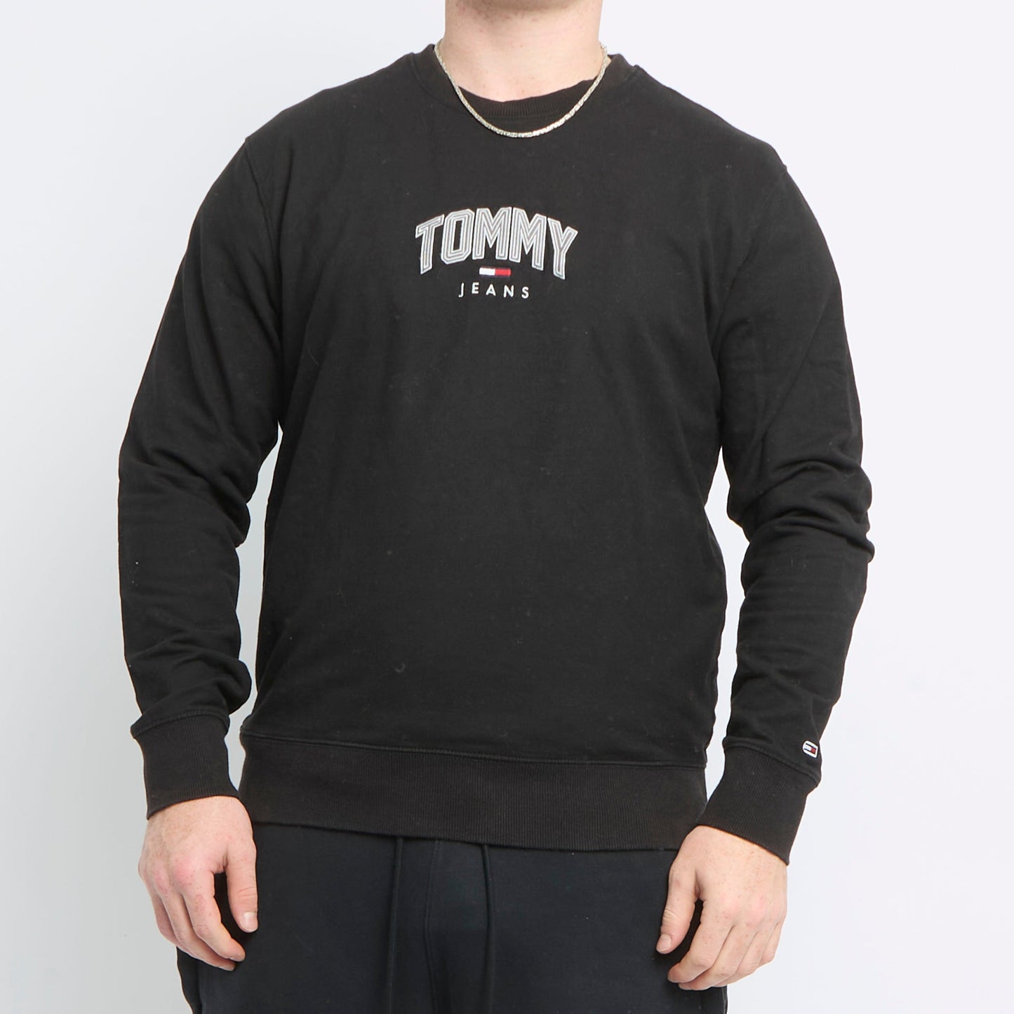 Tommy Hilfiger Spellout Crewneck Sweater - M