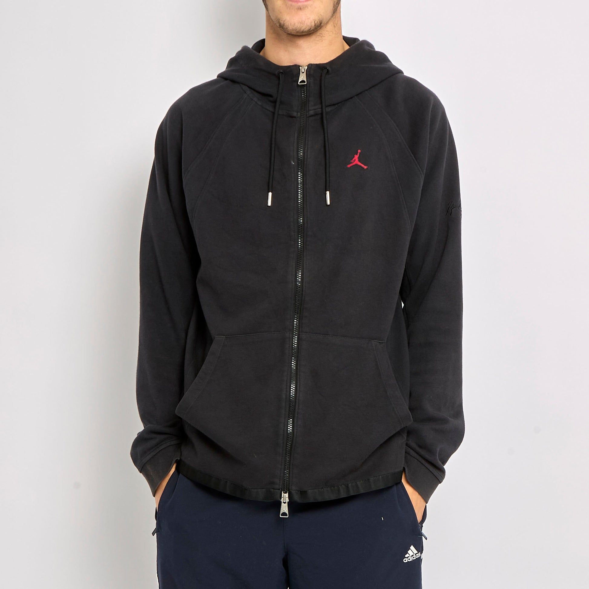 Jordan Logo Zip Up Hoodie - M