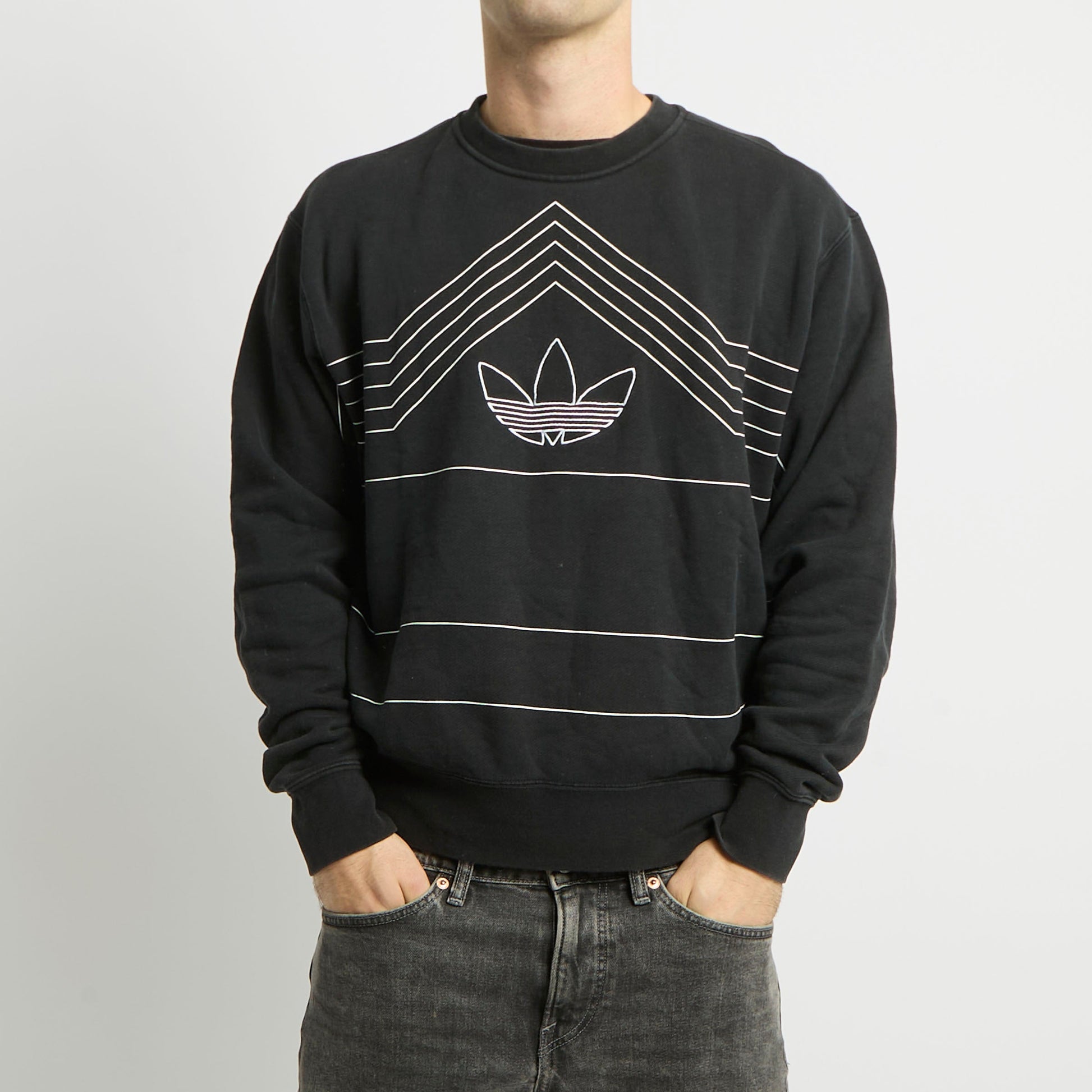 Adidas Graphic Crewneck Sweater - M