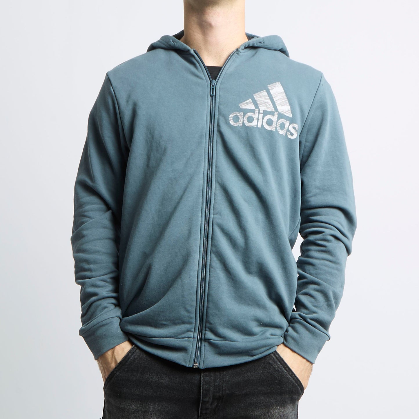 Adidas Zip Up Hoodie - M