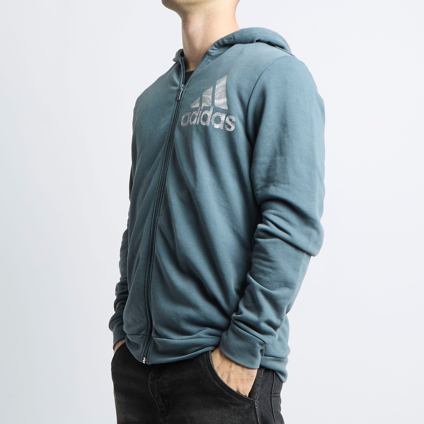 Adidas Zip Up Hoodie - M