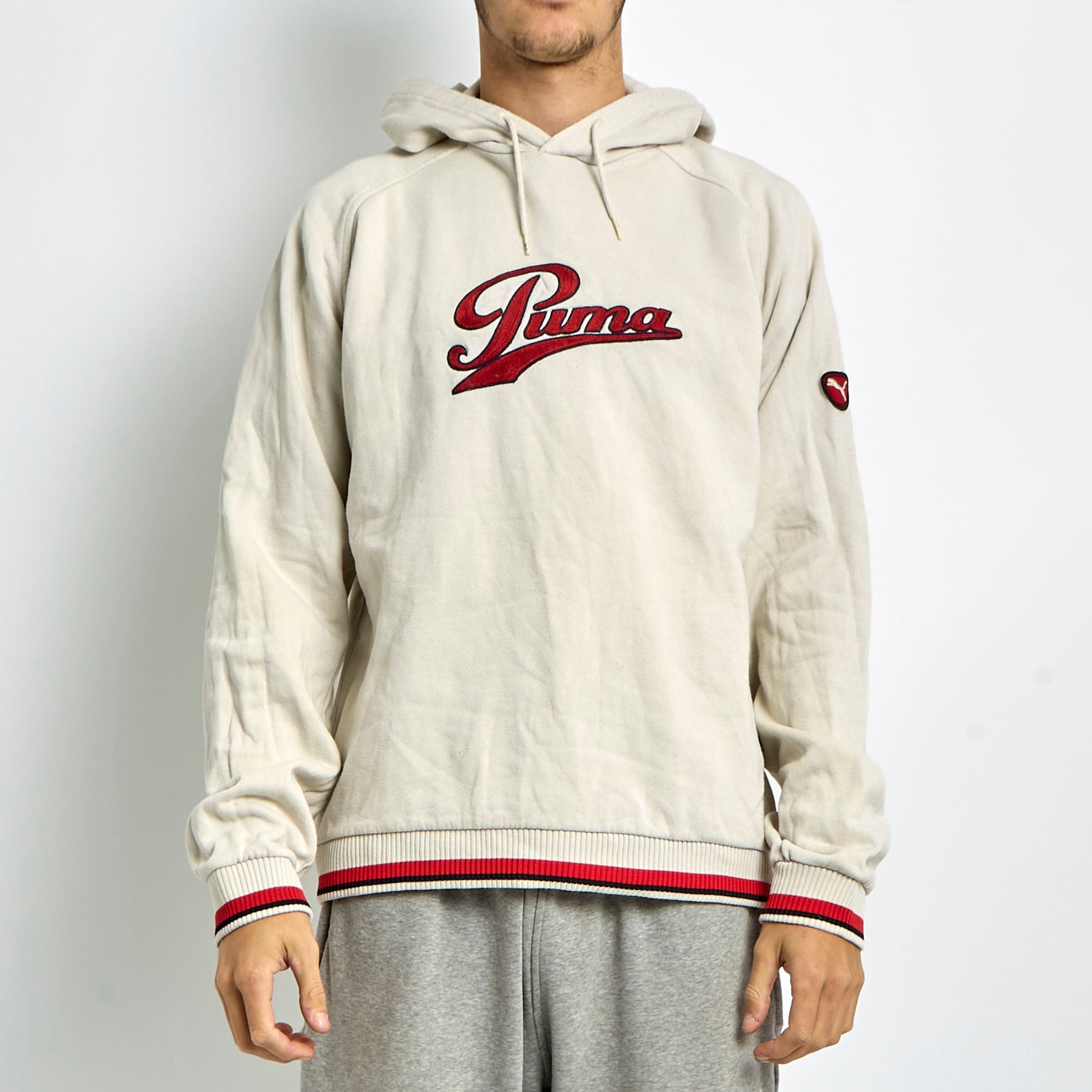 Puma Spellout Embroided Hoodie - M