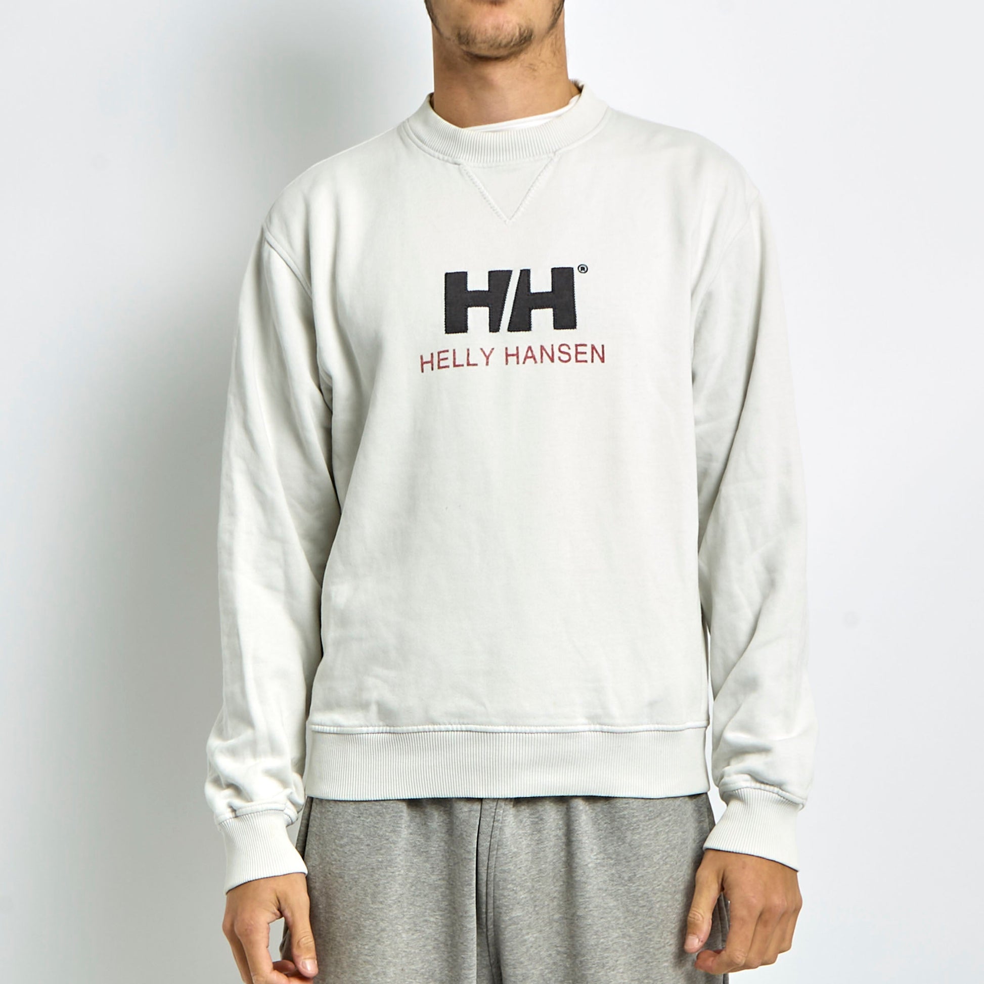 Helly Hanson Logo Embroided Crewneck Sweater - M