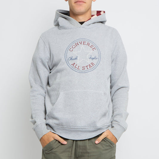 Converse Embroided Detail Logo Hoodie - M