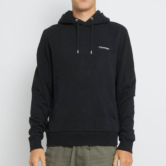 Calvin Klein Spellout Zip Up Hoodie - M