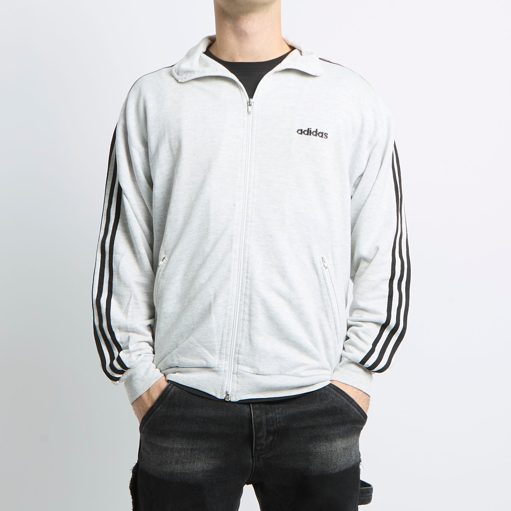 Adidas Polo Neck Zip Jumper - M