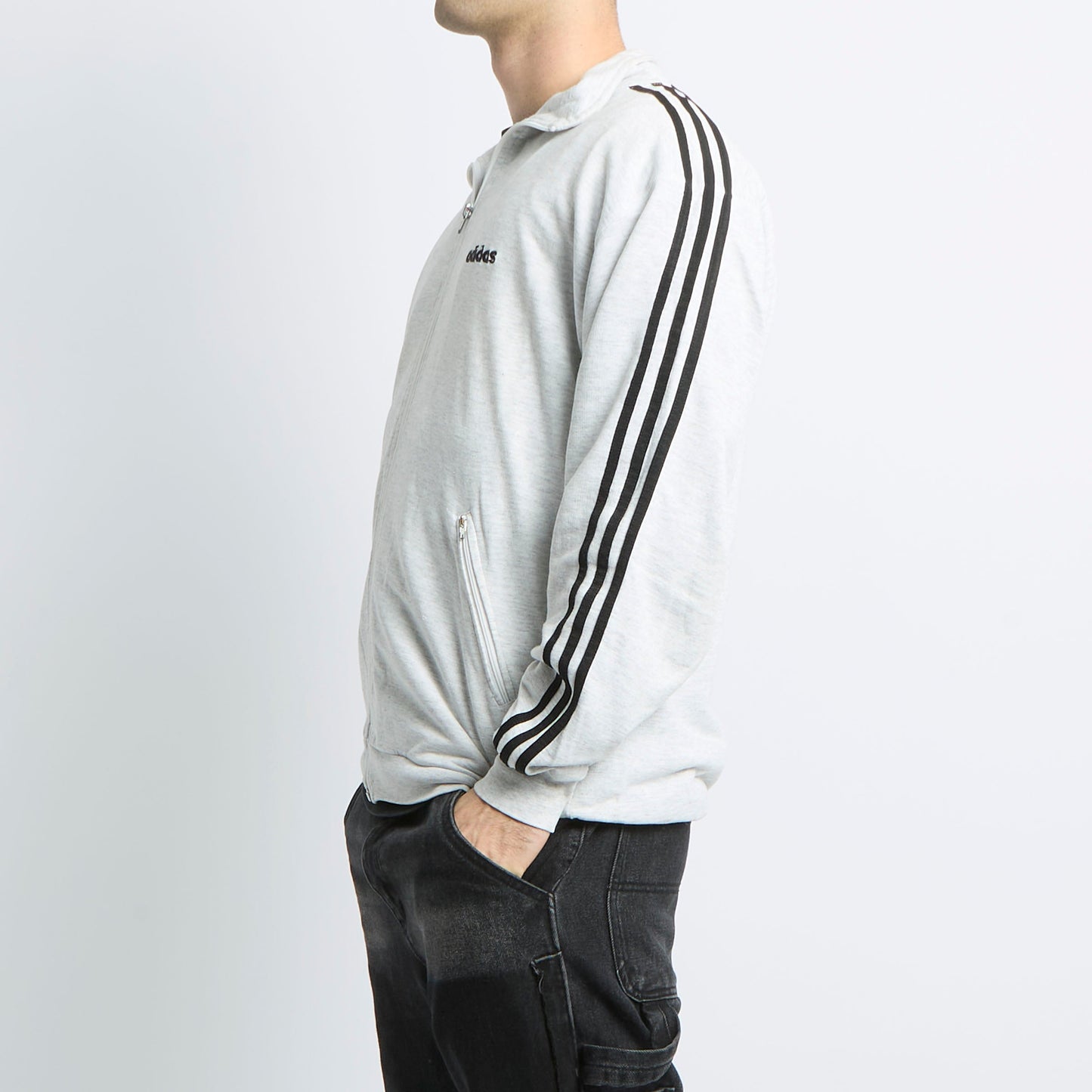 Adidas Polo Neck Zip Jumper - M