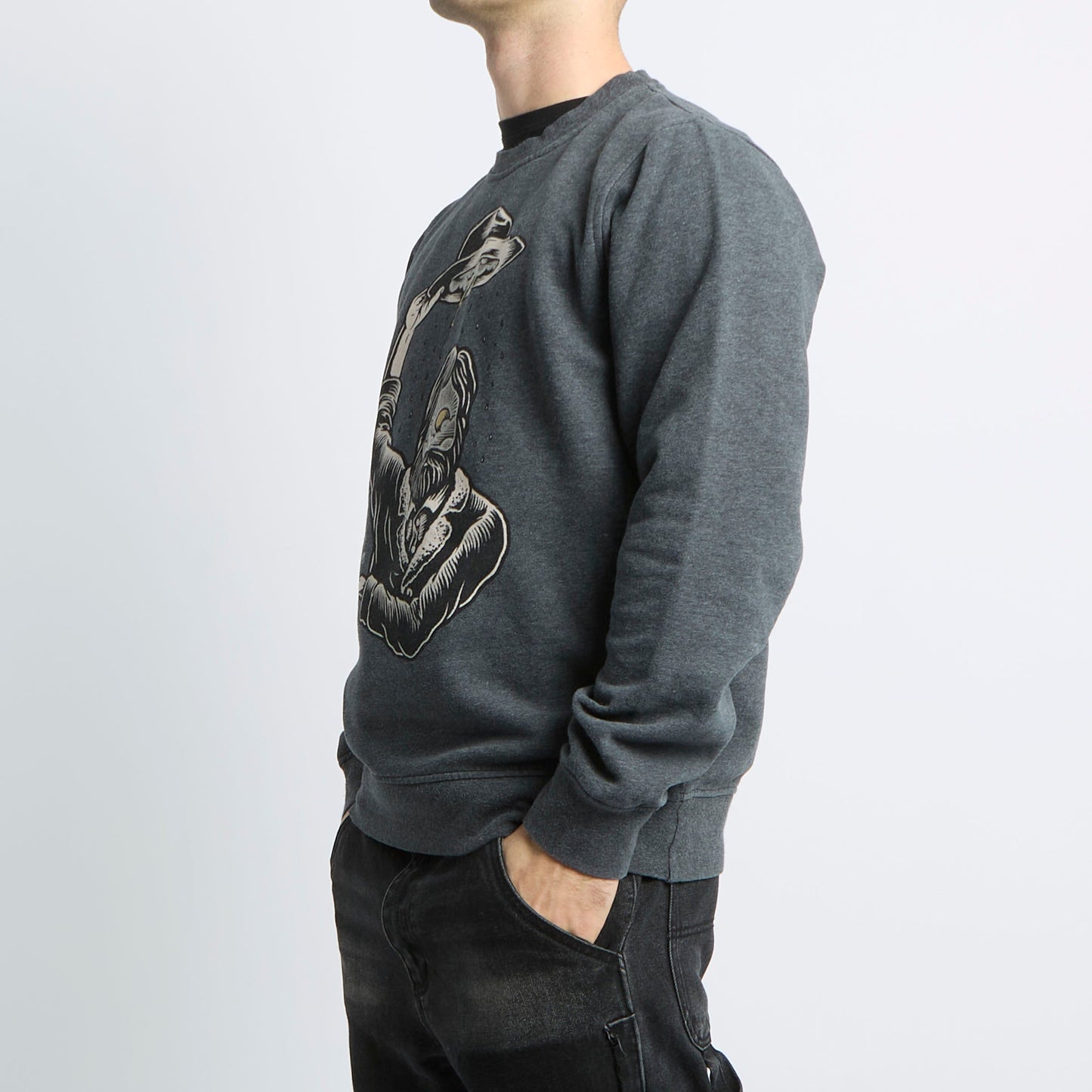 Element Graphic Crew Neck Sweatshirt - M