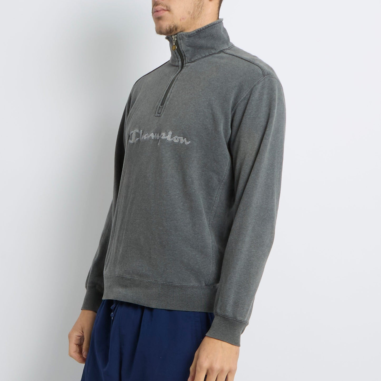 Champion 1/4 Zip Sweater - M