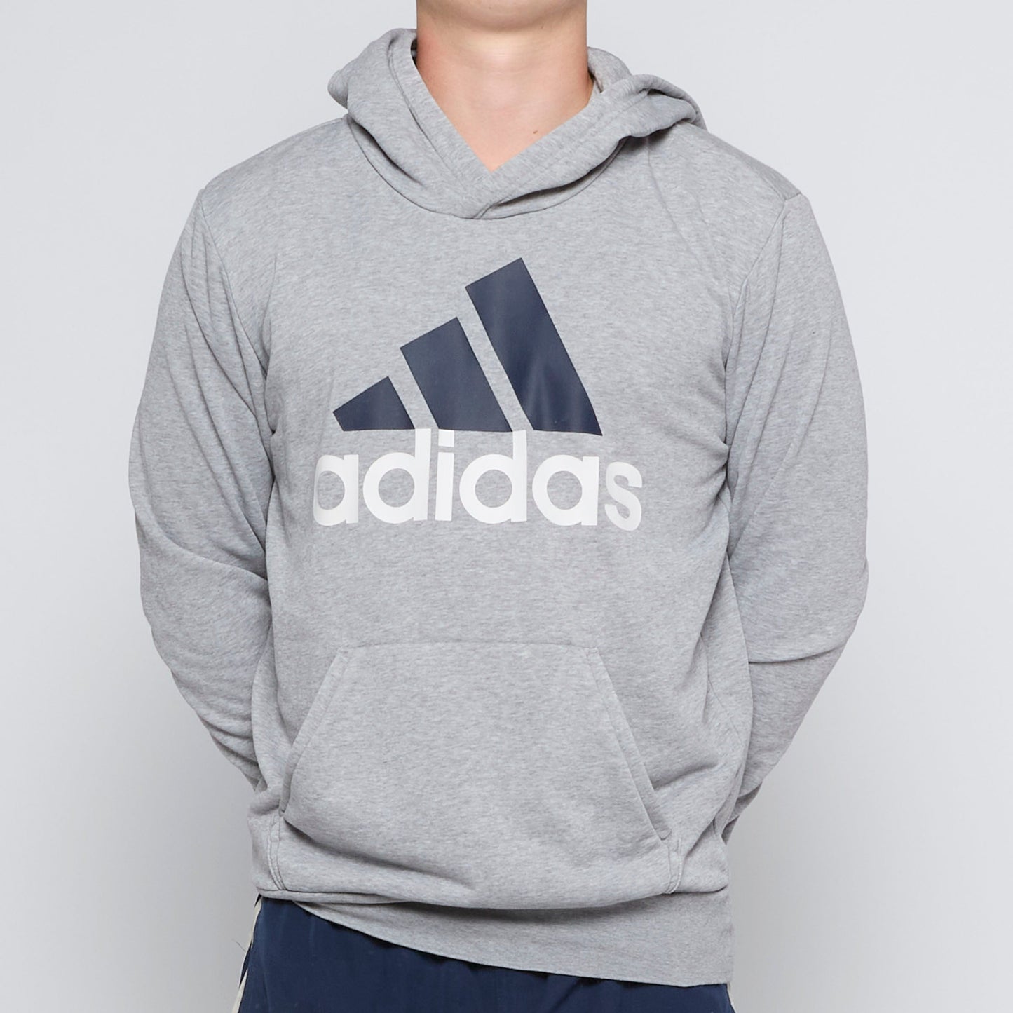 Adidas Logo Print Hoodie - M