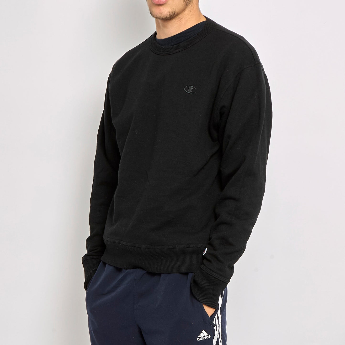 Champion Logo Crewneck Sweater - M