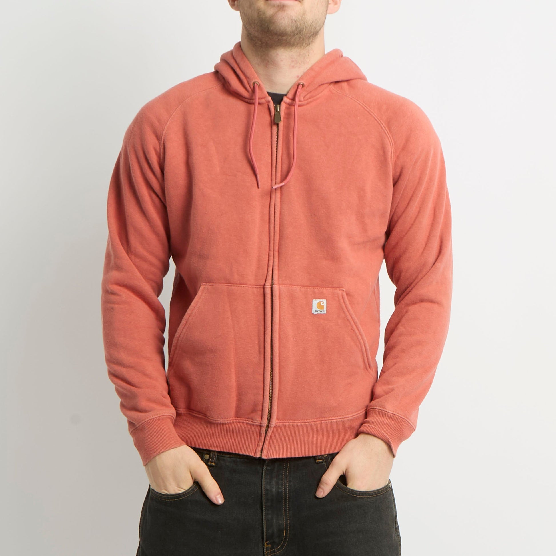 Carhartt Logo Zip Up Hoodie - M