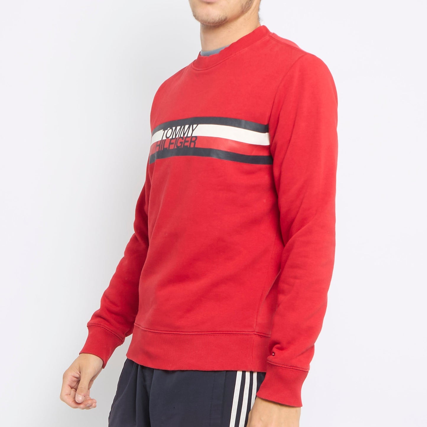 Tommy Hilfiger Spellout Crewneck Sweater - M