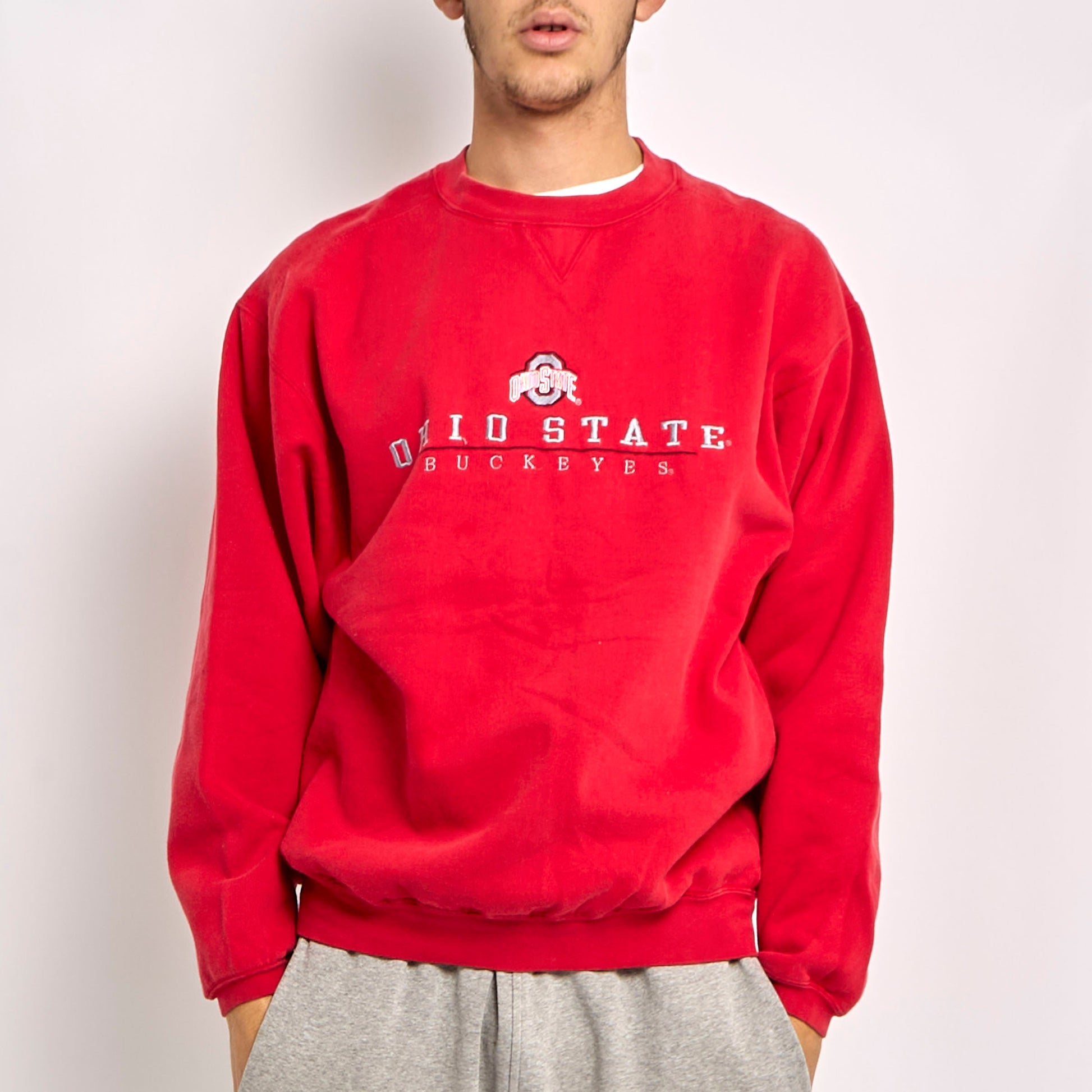 Embroided Logo Crewneck Sweater - M