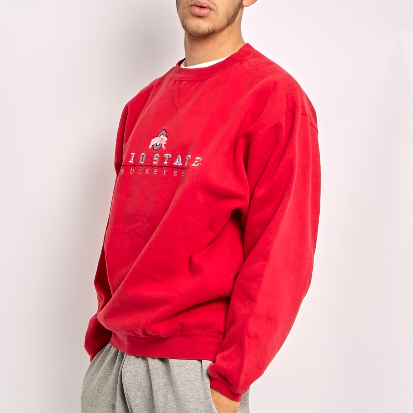 Embroided Logo Crewneck Sweater - M