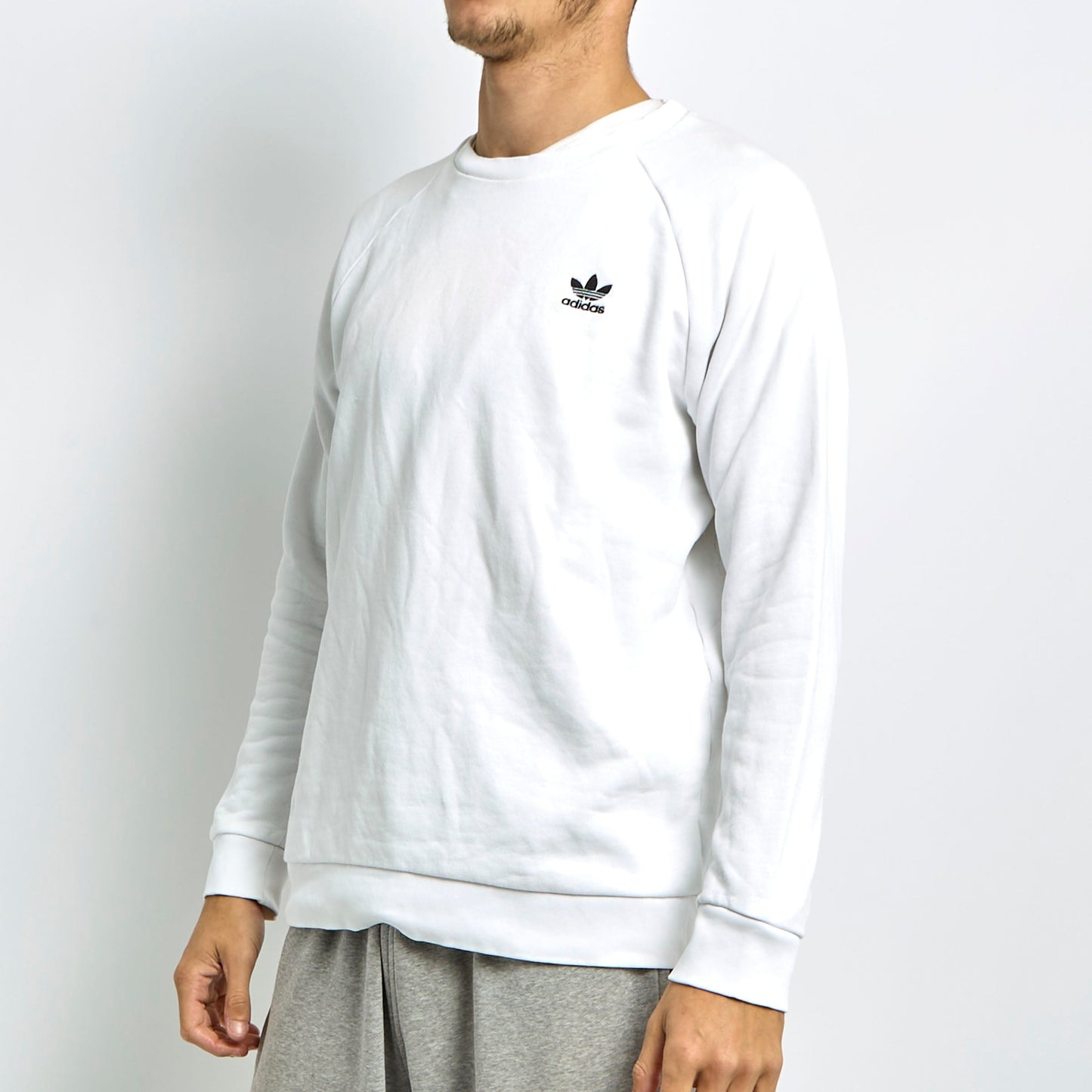 Adidas Logo Crewneck Sweater - M