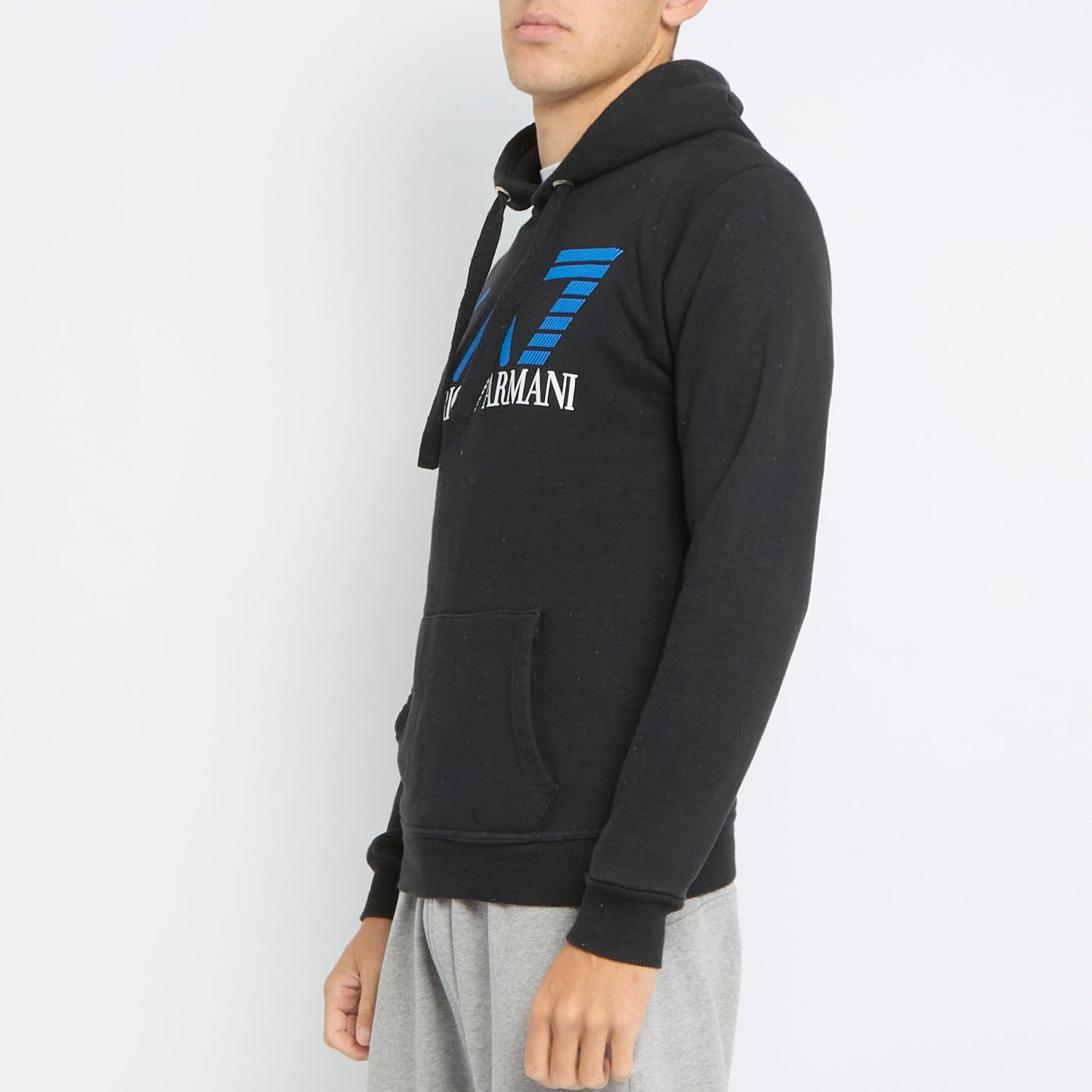 Armani Logo Print Hoodie - S