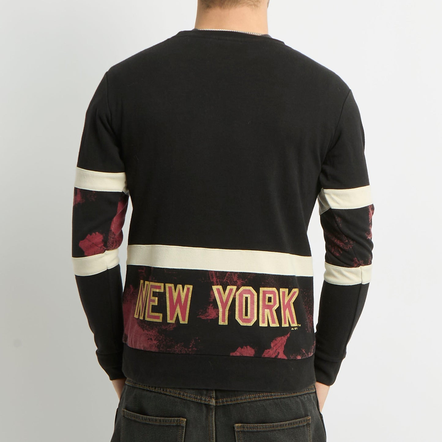 Majestic Yankees Embroided Crewneck Sweater - S