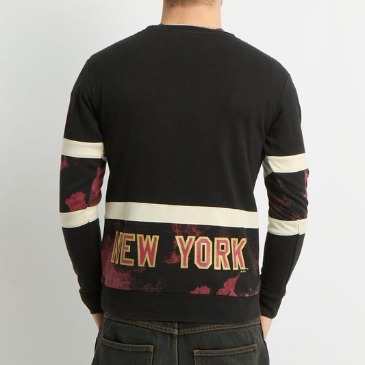 Majestic Yankees Embroided Crewneck Sweater - S