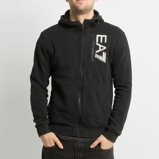 Emporio Armani Logo Zip Up Hoodie - S