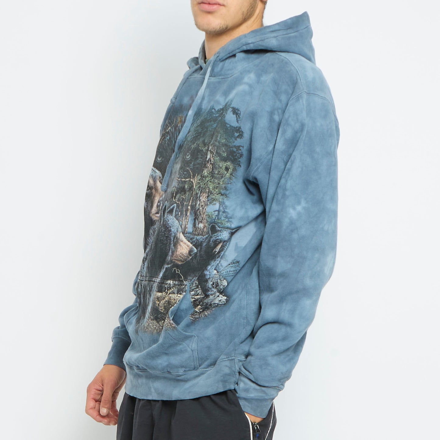 Wolf Graphic Print Hoodie - S