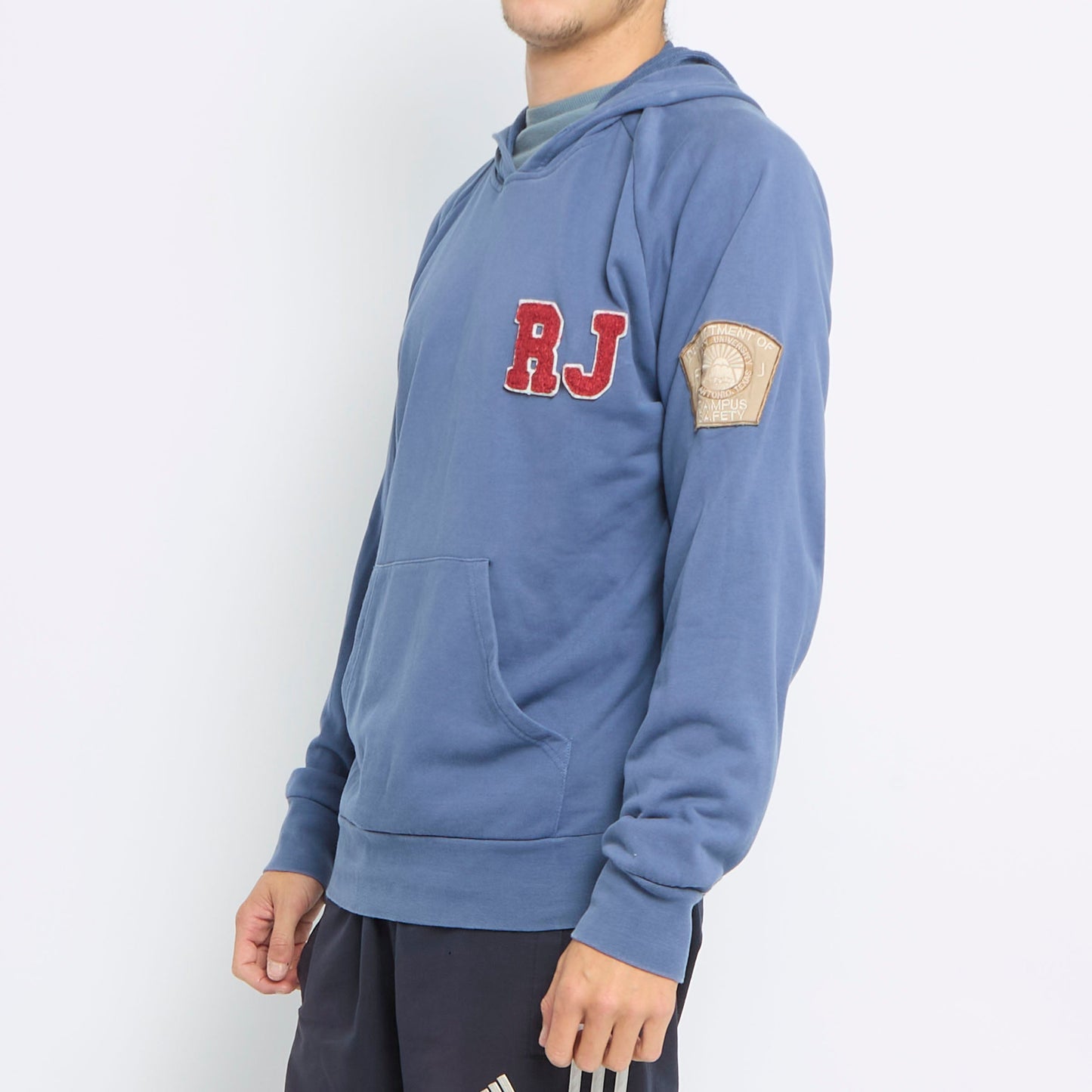 Embroided Patch Hoodie - S