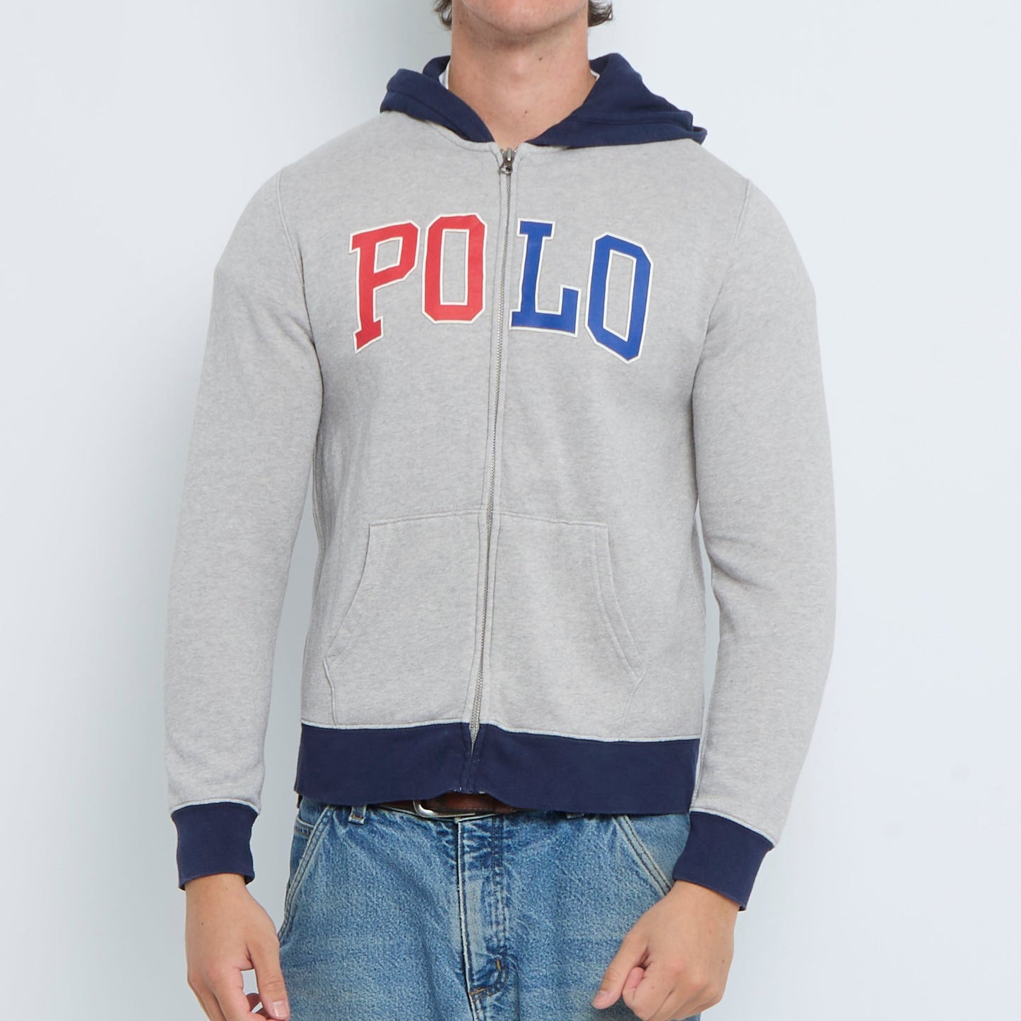 Ralph Lauren Full Zip Printed Logo Hooodie - S