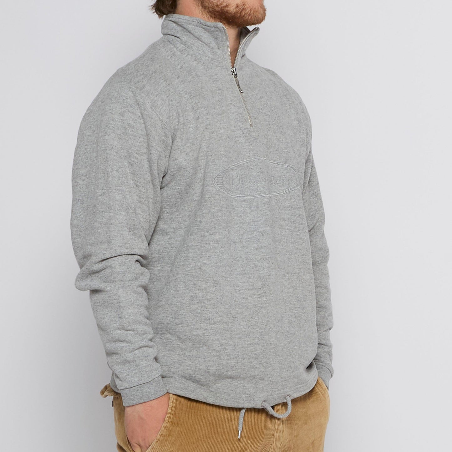 Champion Spellout Quarter Zip - S