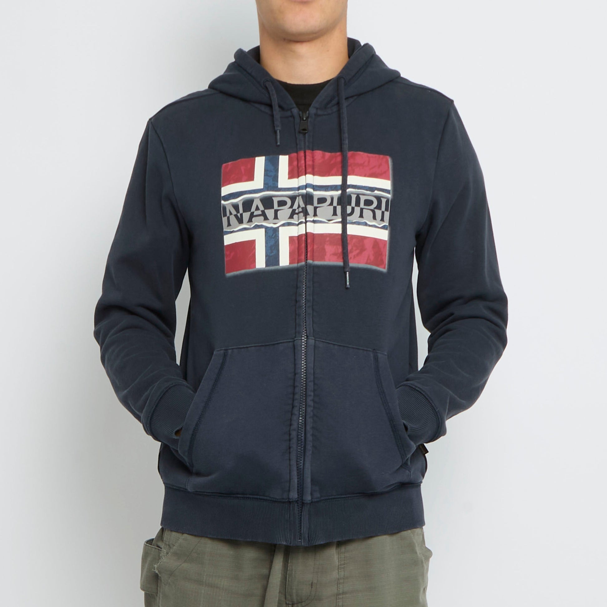 Napapijri Logo Print Hoodie - S