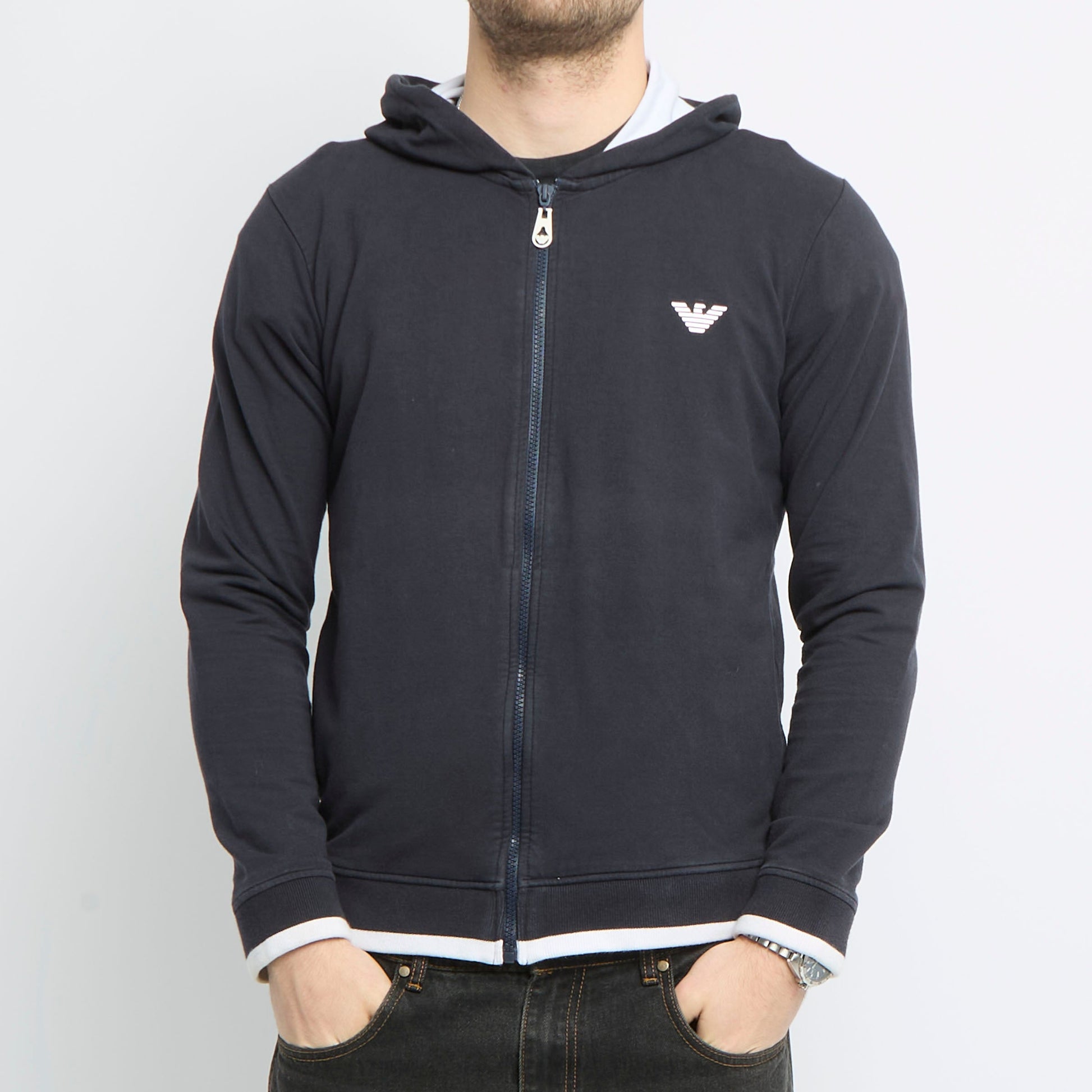 Armani Zip Up Hoodie - S