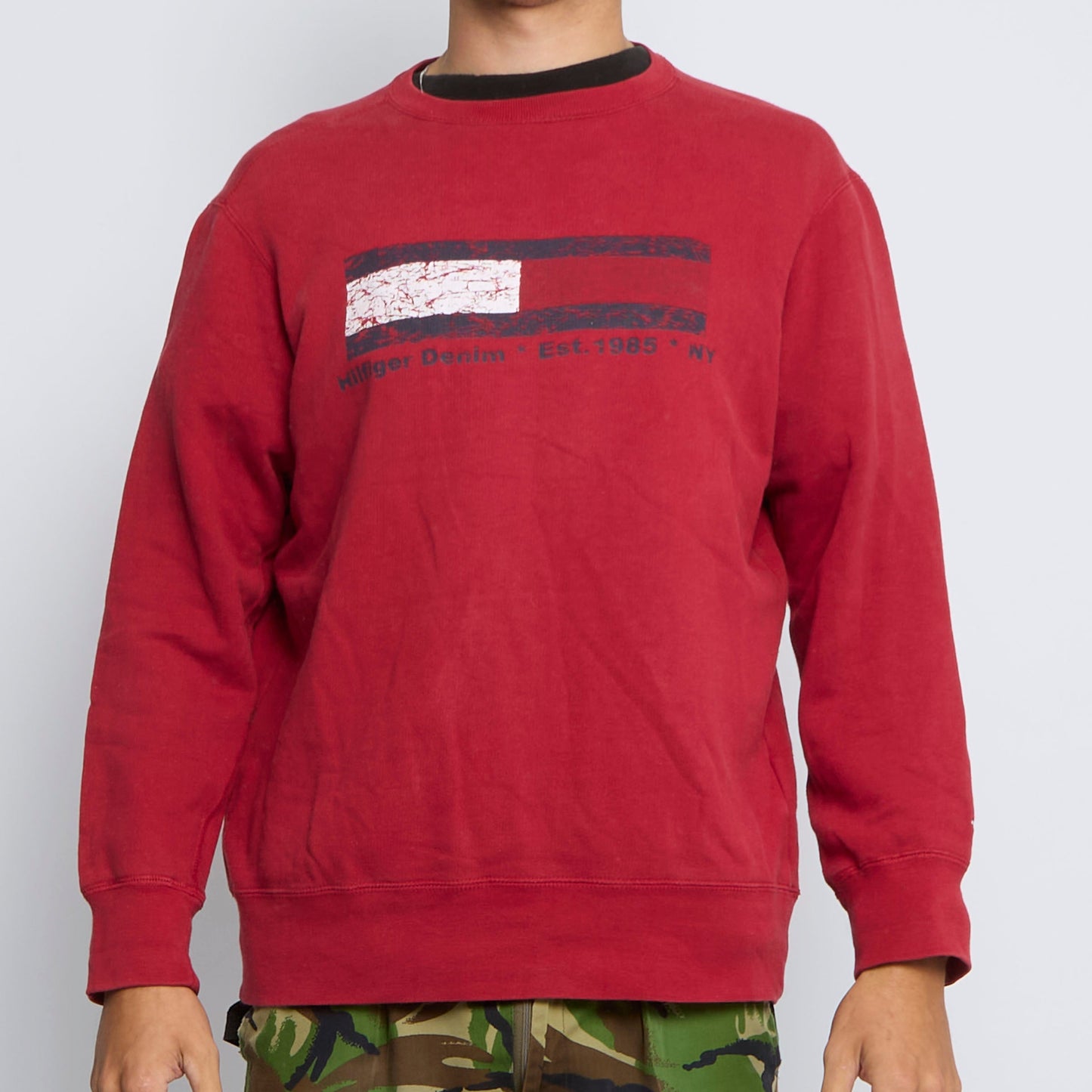 Tommy Hilfiger Logo Crewneck Sweater - S