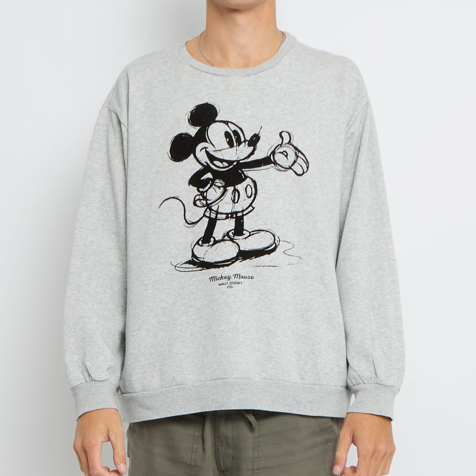 Disney Mickey Mouse Graphic Crewneck Sweater - XL